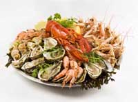 page des fruits de mer